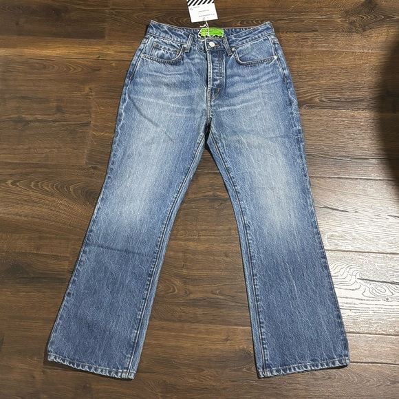 Sandrine Rose X Free People medium wash new size 26 button fly jeans. - Picture 5 of 8